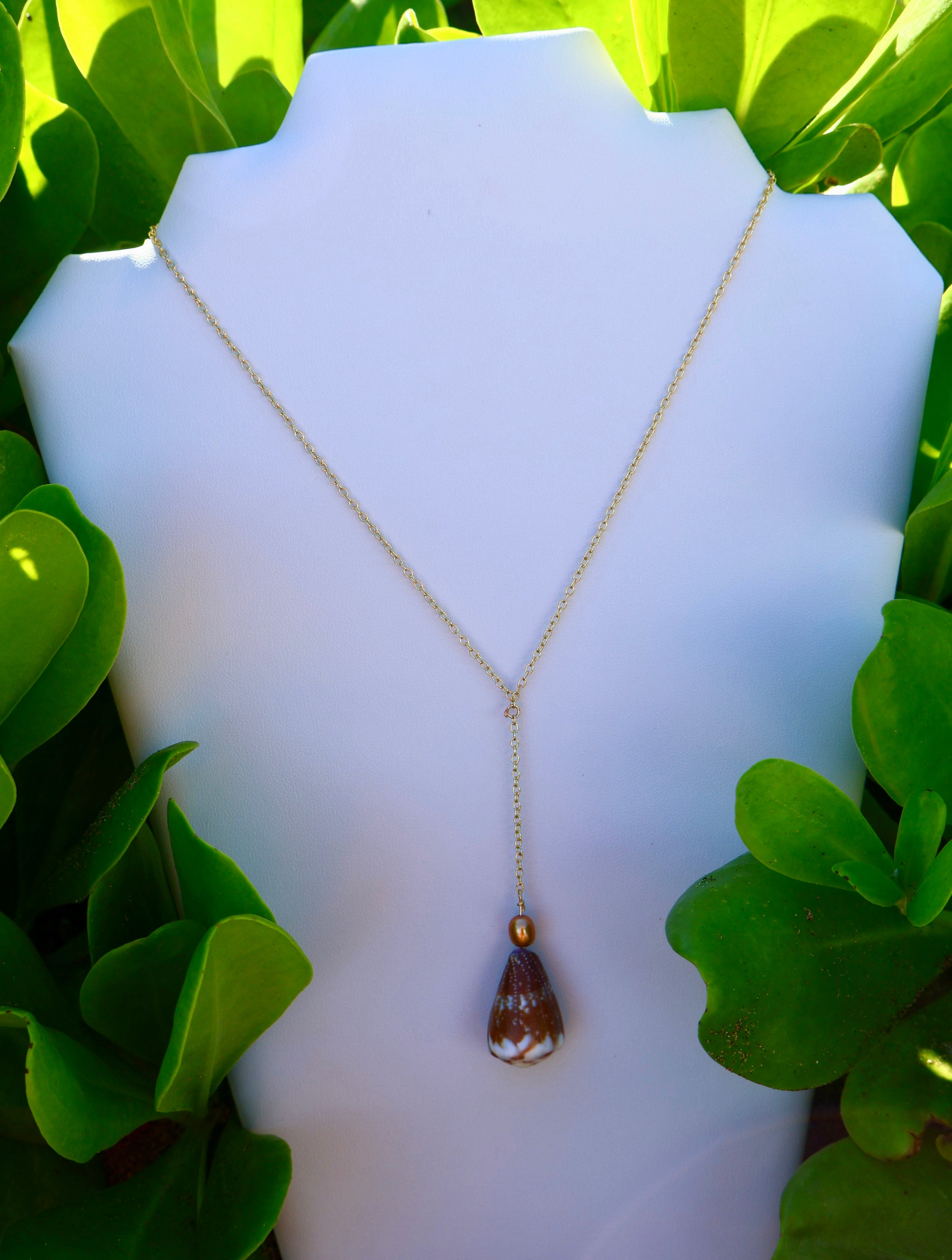 2 INCH CONE SHELL LARIAT